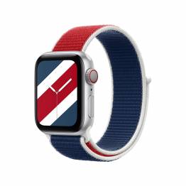 Apple Watch loopback strap 42/44/45 mm - Red, white and blue