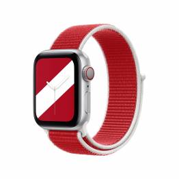 Apple Watch loopback strap 42/44/45 mm - Red and white