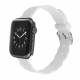 Apple Watch silicone strap 38/40/41 mm - snowflake - White