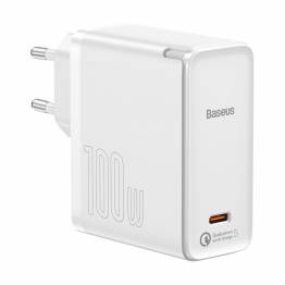 Baseus GaN2 USB-C 100W PD Mac charger incl. 1.5m USB-C cable - White
