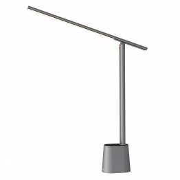 Rechargeable LED desk lamp w multiple brightness levels and sensor - Grey