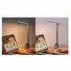 Rechargeable LED desk lamp w multiple brightness levels and sensor - Grey