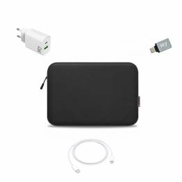  Study package with sleeve, chargers, cables and more - blue