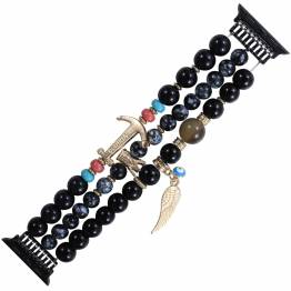  Jewelry Bracelet pearl strap for Apple Watch 38/40/41mm - Black