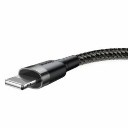  Baseus Cafule Hardened Woven Lightning Cable - 0.5m - Black/Grey