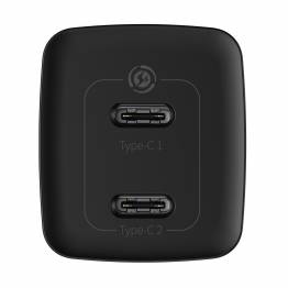  Baseus GaN2 Lite 2-Port 2x USB-C 65W PD3.0 Mac Charger - Black