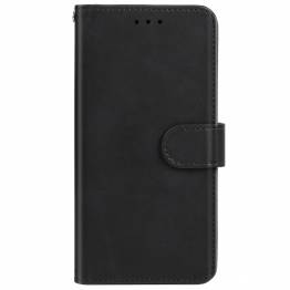  iPhone 14 Plus cover in imitation leather w card slots and strap Black