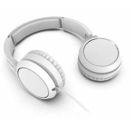  Philips headphones with soft ear pads and microphone - White