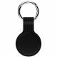 AirTag keychain ring in silicone - Black