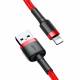 Baseus Cafule Hardened Woven Lightning Cable - 0.5m - Red/Black