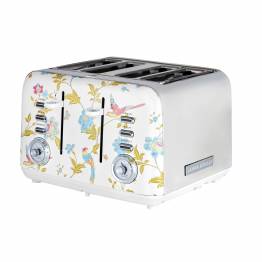 VQ Laura Ashley toaster for 4 slices - White/silver