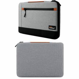  Extra protective Macbook 13" bag with plush lining - Grey/Black