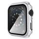 Apple Watch 1/2/3 38mm cover and protective glass w diamonds - Silver