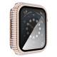 Apple Watch 4/5/6/SE 40mm cover and protective glass w diamonds - Rose gold