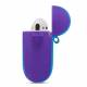 Silicone cover for AirPods 1/2 with carabiner - Rainbow