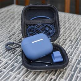  AirPods Pro 5-in-1 package w cover, strap, carabiner, holder and case - Blue