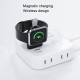 Portable Magnetic Charger for Apple Watch with Strap - White
