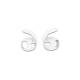 1 pair of silicone sports ear hooks for AirPods Pro - White