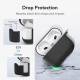 ESR BOUNCE protective silicone cover for AirPods 3 w carabiner - Black