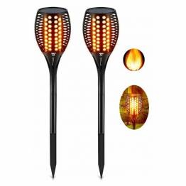 TaoTronics Solar lamp with flame effect - 2-pack