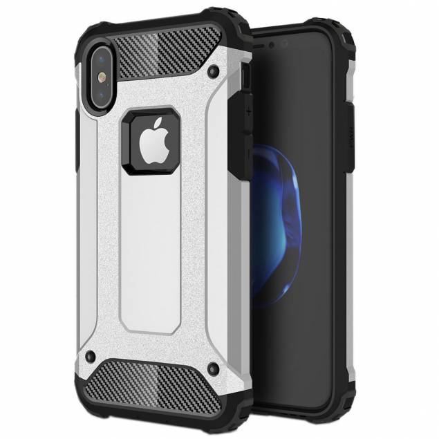 Extra protective cover for iPhone X / XS - Silver