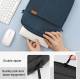 Shoulder bag for 13" MacBook w front compartment and fleece lining - Coal grey
