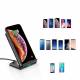 Choetech 2-pack 10W Qi wireless chargers - 1 stand and 1 flat - Black