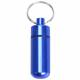 Waterproof container for pills or geocaching (bison) - Blue
