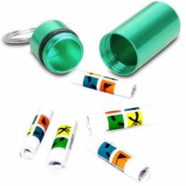  Waterproof container for pills or geocaching (bison) - Green