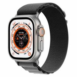  Apple Watch Ultra Nylon Loop Strap - Black/Grey