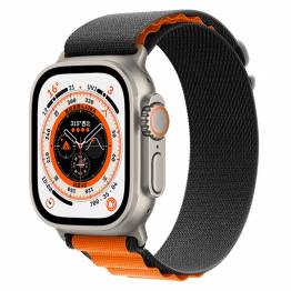  Apple Watch Ultra Nylon Loop Strap - Black/Orange
