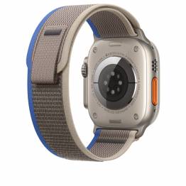 Nylon Loop strap for Apple Watch Ultra and Watch 44/45mm - Grey/Blue