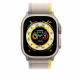 Nylon Loop strap for Apple Watch Ultra and Watch 44/45mm- Beige/Yellow