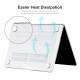 Protective MacBook Air 13.6" 2022 top and bottom Crystal cover - Transparent