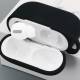 Protective silicone cover for AirPods Pro 1/2 with carabiner - Black