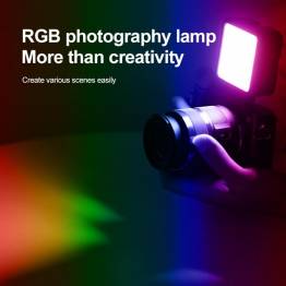  RGB Photo light with battery and adjustable brightness for DSLR and rack