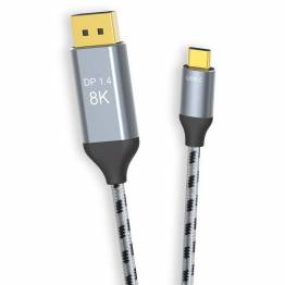  Woven 8K USB-C for Displayport cable - 1m