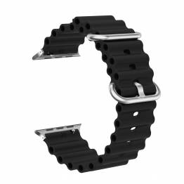  Ocean silicone strap for Apple Watch Ultra and Watch 44/45mm - Black