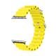 Ocean silicone strap for Apple Watch Ultra and Watch 44/45mm - Yellow