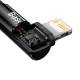 Baseus MVP 2 hardened USB-C to Lightning cable with angle - 1m - Black