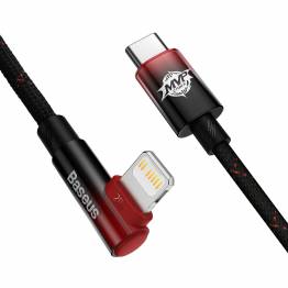  Baseus MVP 2 hardened USB-C to Lightning cable with angle - 1m - Red