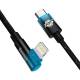 Baseus MVP 2 hardened USB-C to Lightning cable with angle - 1m - Blue