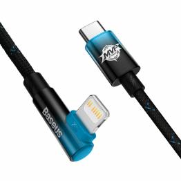  Baseus MVP 2 hardened USB-C to Lightning cable with angle - 1m - Blue