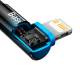 Baseus MVP 2 hardened USB-C to Lightning cable with angle - 1m - Blue