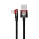 Baseus MVP hardened USB to Lightning cable with angle - 1m - Red