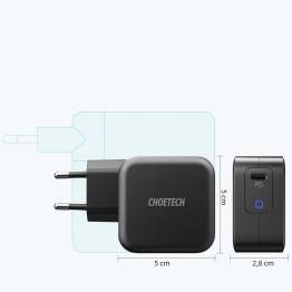  Choetech GaN 60W USB-C PD compact fast charger w 1.8m USB-C cable