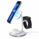 Elegant 3-in-1 wireless charger for iPhone 12/13/14, AirPods and Apple Watch