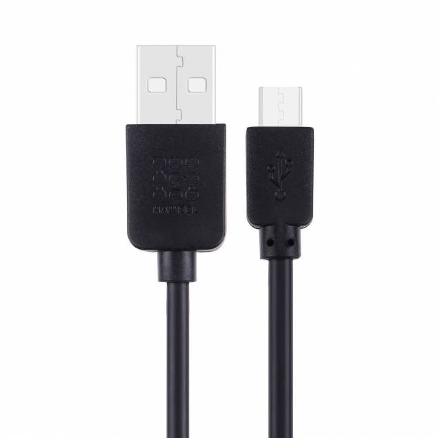 Haweel durable USB to Micro USB cable in black or white