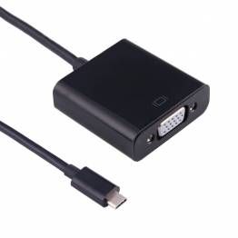  USB-C to VGA adapter in black