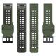 Silicone strap for Garmin Fenix 7S / 6S / 5S - 20mm - Green/Black